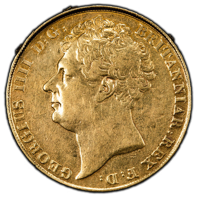 SOLD Great Britain 1823 2 Pounds Gold Coin - Ex Jewelry (cleaned/damaged edge)