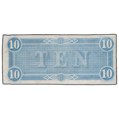 SOLD United States 1864 Confederate $10 Note