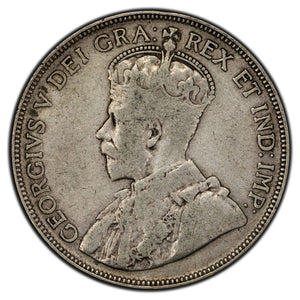 SOLD Canada 1934 50 Cents Half Dollar Silver Coin - VG/F