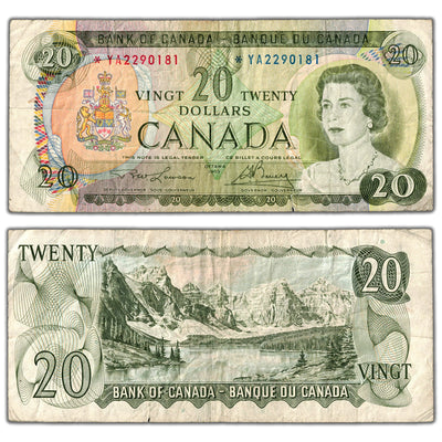 $20 1969 Bank of Canada Note *YA Replacement Prefix BC-50bA - Circulated