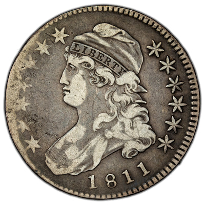 United States 1811 50 Cents Capped Bust Half Dollar Silver Coin