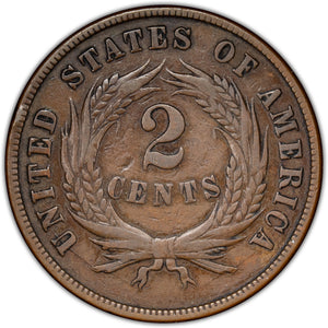 SOLD United States 1870 Two Cent Union Shield Coin