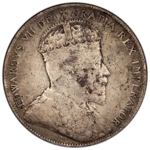 SOLD Canada 1902 50 Cents Half Dollar Silver Coin - Very Good