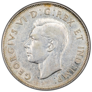 SOLD Canada 1947 ML Maple Leaf 50 Cents Half Dollar Silver Coin - EF