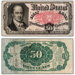 United States 1875 50 Fifty Cents Fractional Note