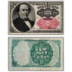 United States 1874 25 Cents Fractional Note