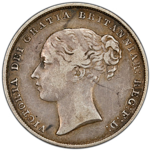 SOLD Great Britain 1849 Shilling Silver Coin KM #734.1