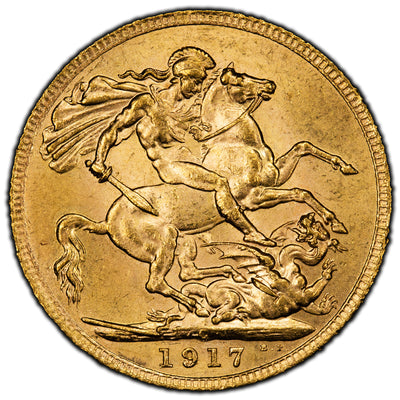 SOLD Canada 1917-C 1 One Sovereign Gold Coin