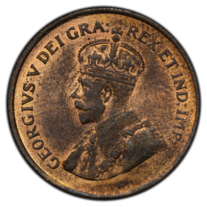 SOLD Canada 1920 1 Small Cent Coin - UNC Red & Brown