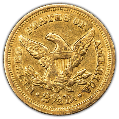 SOLD United States 1850-O $2.5 Quarter Eagle Gold Coin