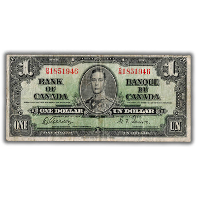 $1 1937 Bank of Canada Note Gordon-Towers D/M Prefix BC-21c - Fine