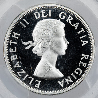 Canada 1964 50 Cents Half Dollar Silver Coin - PCGS Proof-Like PL-67 DCAM