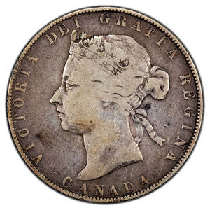 SOLD Canada 1888 Obverse #3 50 Cents Half Dollar Silver Coin - Very Good