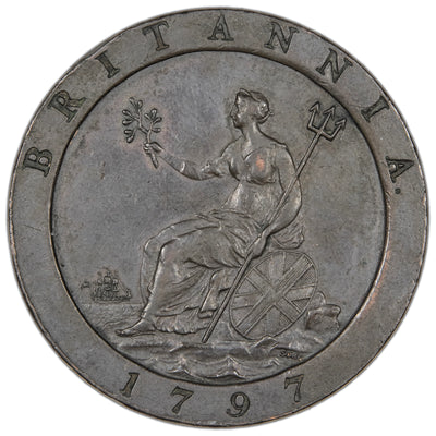 SOLD Great Britain 1797 1d Cartwheel Penny Coin