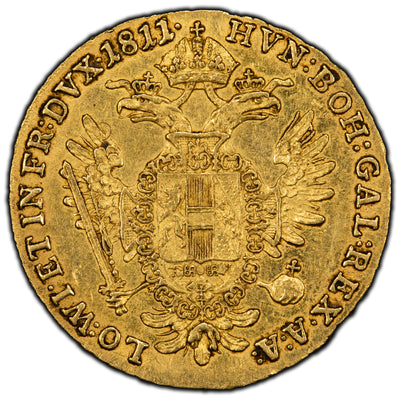SOLD Austria 1811-A 1 One Ducat Gold Coin