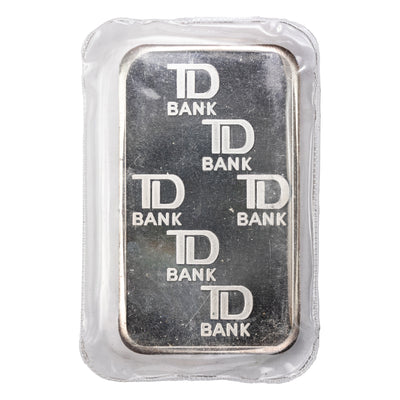 SOLD Johnson Matthey JM TD Bank 5oz .999 Fine Silver Bar - Sealed