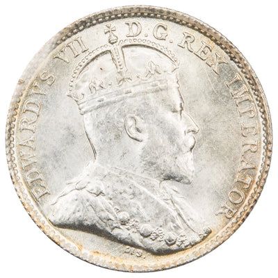 Canada 1902 5 Cents Silver Coin - ICCS MS-65
