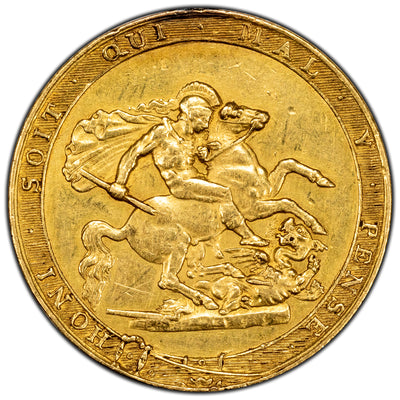 SOLD Great Britain 1820 Sovereign Gold Coin - Rim Damage / Ex. Jewellery