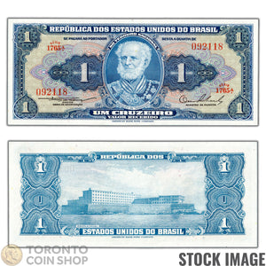 Brazil N.D (1954-58) 1 Cruzeiro Note P#150a - Uncirculated