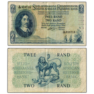 SOLD South Africa N.D (1961-5) 2 Rand Note P #105b - Circulated