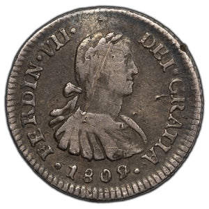 SOLD Mexico 1809 1/2 Real Silver Coin KM #73