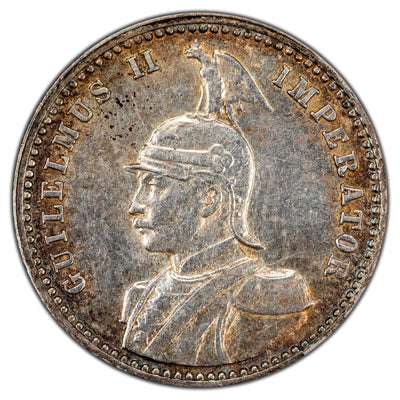 German East Africa 1913-J 1/4 Rupie SIlver Coin