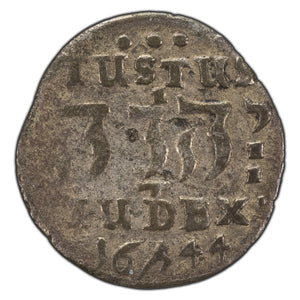 SOLD Denmark 1644 4 Skilling Silver Coin KM #133.1