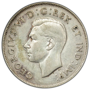 SOLD Canada 1946 Hoof/6 50 Cents Half Dollar Silver Coin - Fine