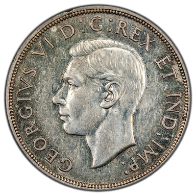 SOLD Canada 1947 Pointed 7 $1 Silver Dollar Coin - EF