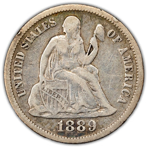 SOLD United States 1889 Seated Liberty Dime Silver Coin