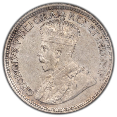 Newfoundland 1917-C 10 Cents Dime Silver Coin - ICCS EF-40