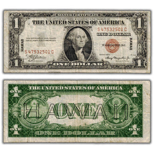 SOLD United States 1935A $1 Hawaii Silver Certificate Note FR #2300