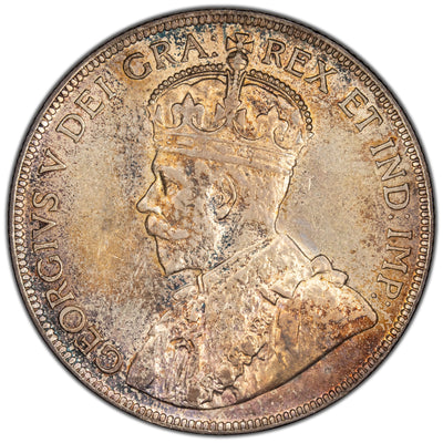 Newfoundland 1918-C 50 Cents Half Dollar Silver Coin - AU