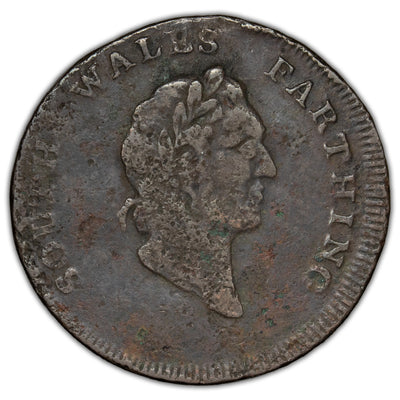 South Wales 1793 1/4d Farthing Token D&H #26