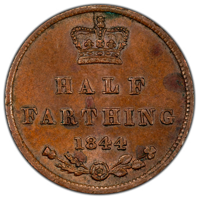 Great Britain 1844 Half Farthing Coin