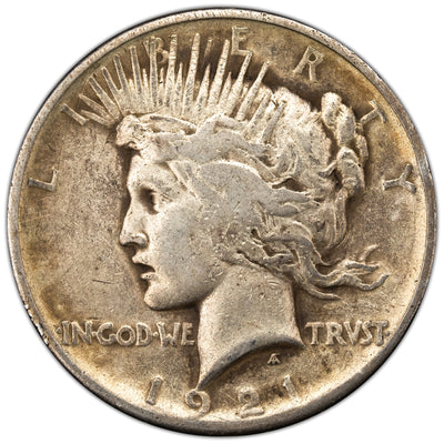 United States 1921 High Relief $1 Peace Silver Dollar Coin