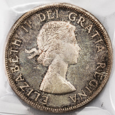 Canada 1963 $1 Silver Dollar Coin - ICCS MS-64