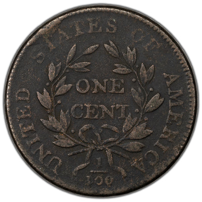 United States 1801 100/000 Draped Bust Large Cent Coin