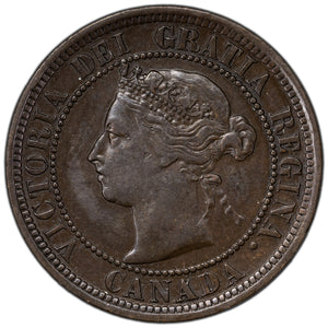 SOLD Canada 1891 LD LL Obv #2 1 Large Cent Coin