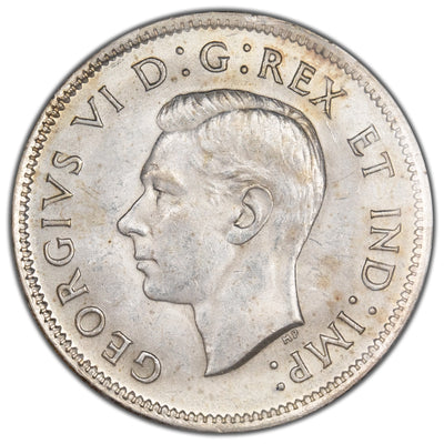 SOLD Canada 1939 25 Cents Quarter Silver Coin - MS-62