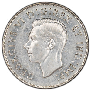 SOLD Canada 1947 Maple Leaf 50 Cents Half Dollar Silver Coin - VF +
