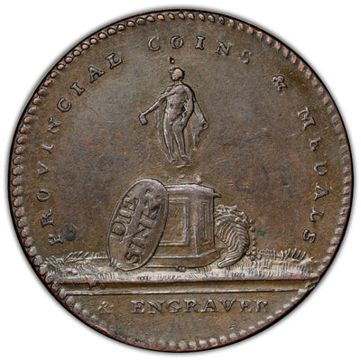 Great Britain Birmingham N.D (1791-7) Lutwyche 1/4d Farthing Token D&H #482