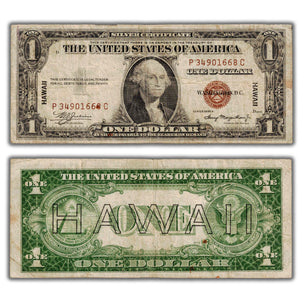 SOLD United States 1935A $1 Hawaii Silver Certificate Note FR #2300