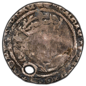 SOLD Great Britain 1526-44 Henry VIII Groat Silver Coin - Holed/Clipped