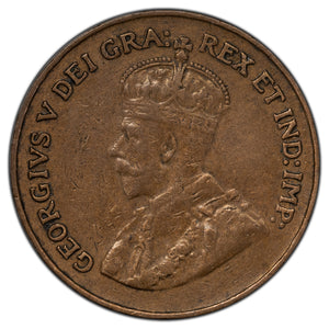 SOLD Canada 1922 1 Small Cent Coin - F/VF