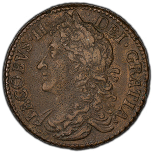 SOLD Ireland 1690 April James II 1/2 Crown Gun Money Coin