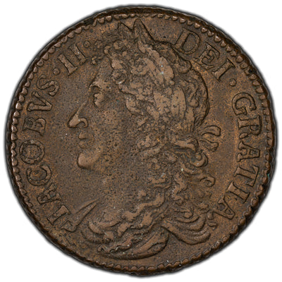 SOLD Ireland 1690 April James II 1/2 Crown Gun Money Coin