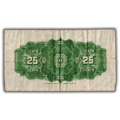 25 Cents 1923 Dominion of Canada Shinplaster Note DC-24c - F/VF