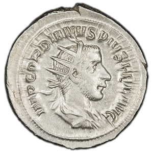 SOLD Ancient Rome Imperial AD 243-44 Gordian III AR Antoninianus RIC 154