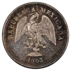 Mexico 1903-Cn V 5 Centavos Silver Coin